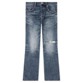 P004 1 Year Fade Flare - Dark Indigo