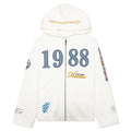 1988 Full Zip Hoodie - White