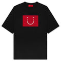 Embroidered Stars S/S T-Shirt - Black