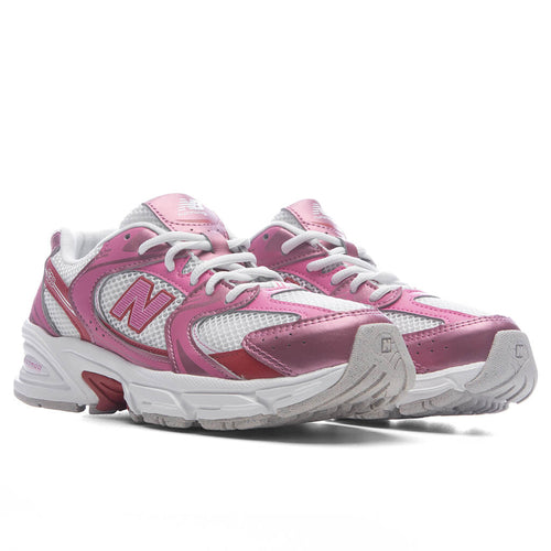 530 Lace (GS) - Pink Satin/Shadow Red