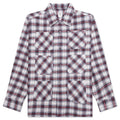 6 Pocket Flannel Shirt - Lavender/Bordeaux