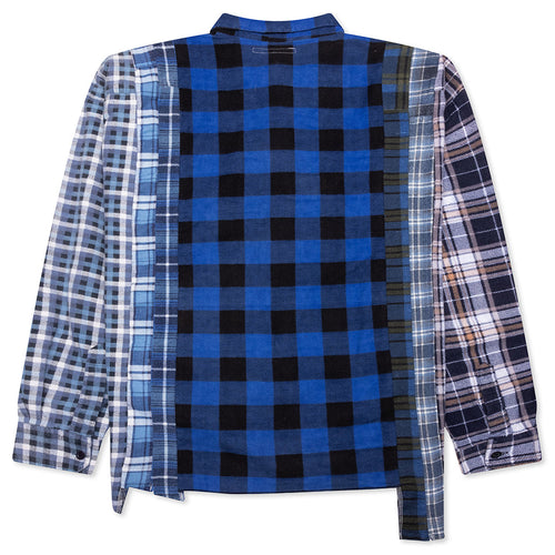 7 Cuts Wide Flannel Shirt - Assorted