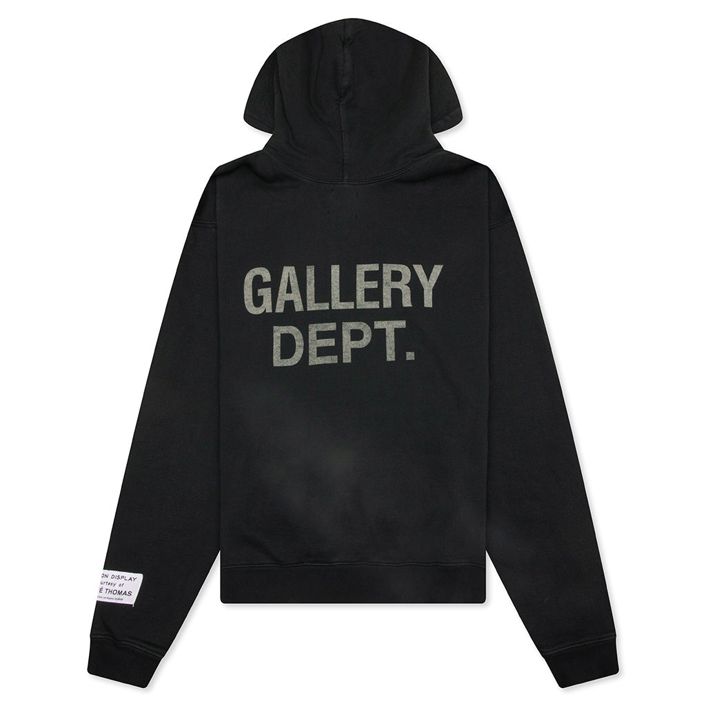 90's GD Logo Hoodie - Vintage Black