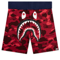 Crazy Camo Shark Sweat Shorts - Red