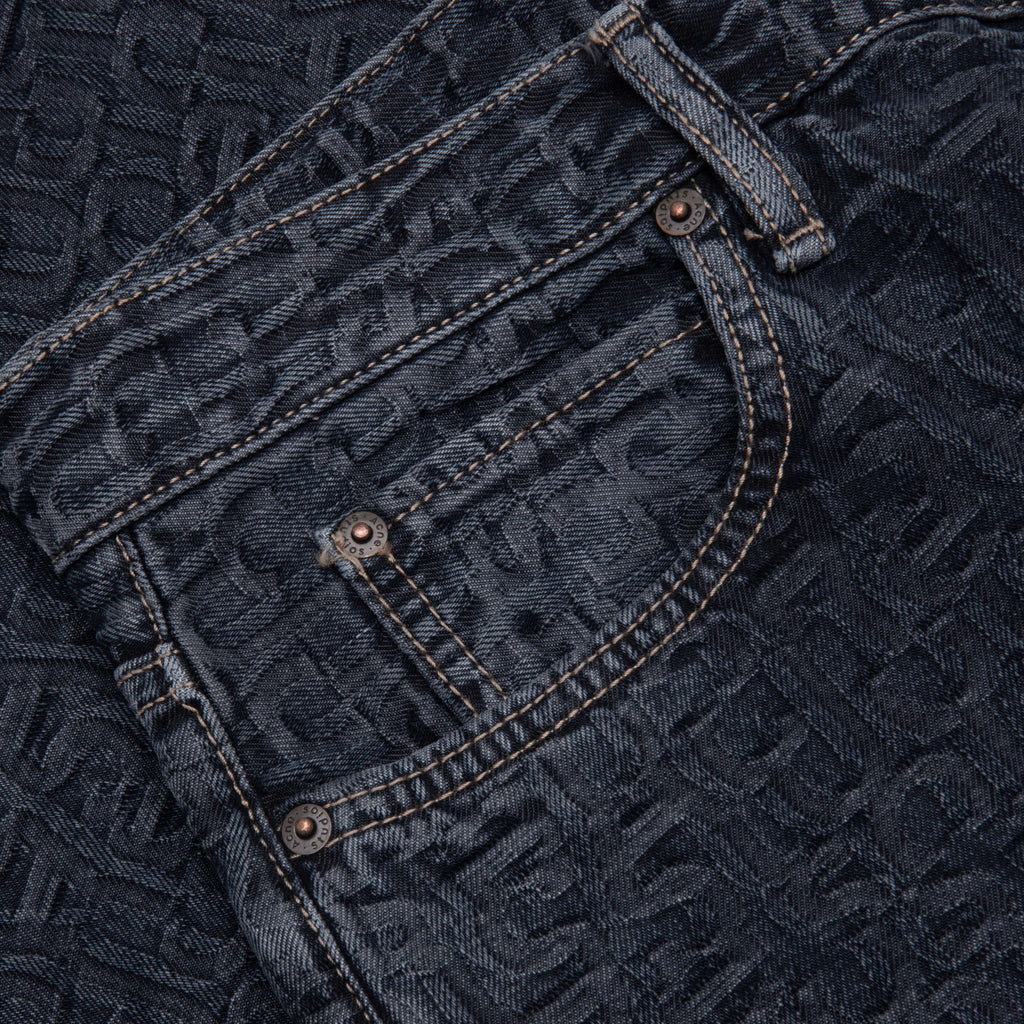 Baggy Fit Jeans 1981M Monogram - Blue/Black