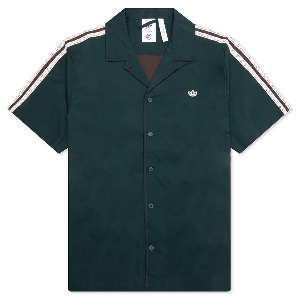 Adidas Originals x CLOT Bowling Shirt by Edison Chen - Dark Brown