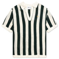 Adidas Originals x CLOT Knit Polo by Edison Chen - Green Night/Cream White