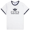 Women's Adidas x Sporty & Rich T-Shirt - Core White/Night Navy