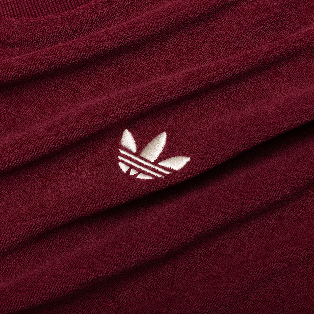 Adidas x Wales Bonner Terry Polo - Collegiate Burgundy