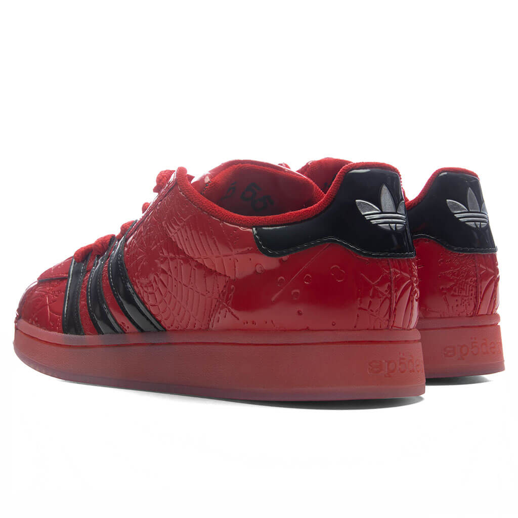 Adidas Originals x Sp5der Superstar - Red/Core Black/Silver Metallic
