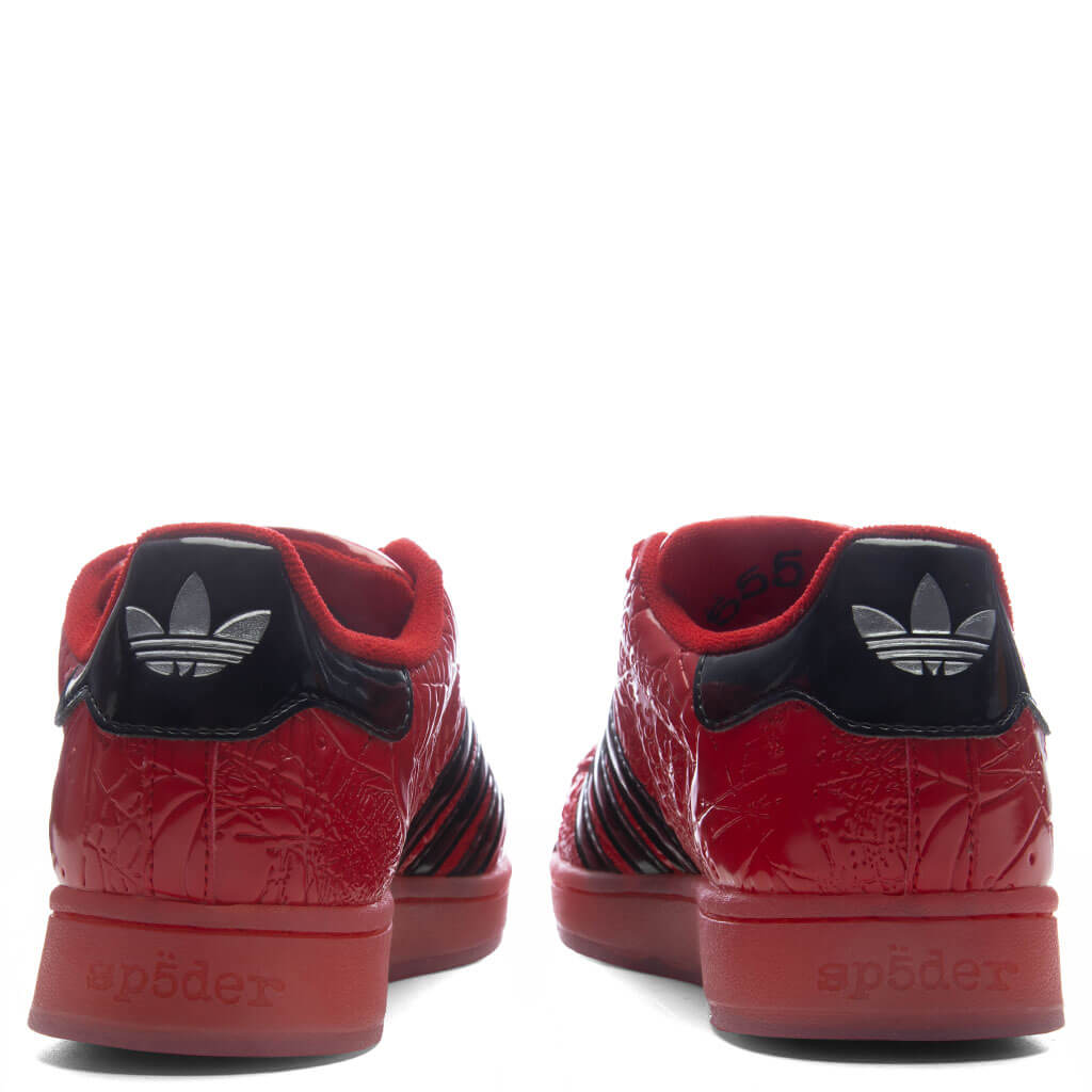 Adidas Originals x Sp5der Superstar - Red/Core Black/Silver Metallic