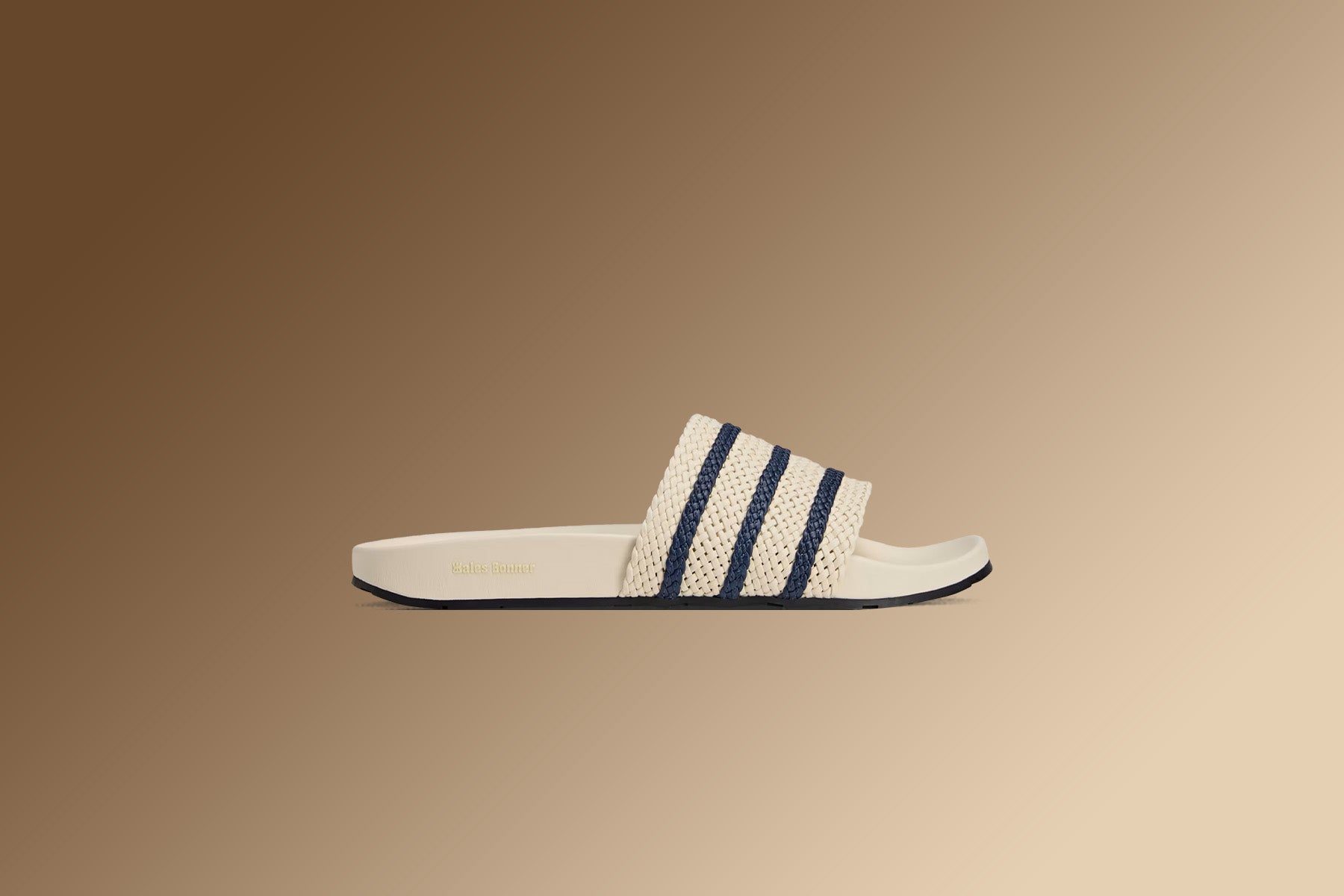 Adidas Originals x Wales Bonner Adilette - Wonder White/Night Indigo