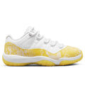 Women's Air Jordan 11 Retro Low Yellow Snakeskin - White/Tour Yellow/Sail