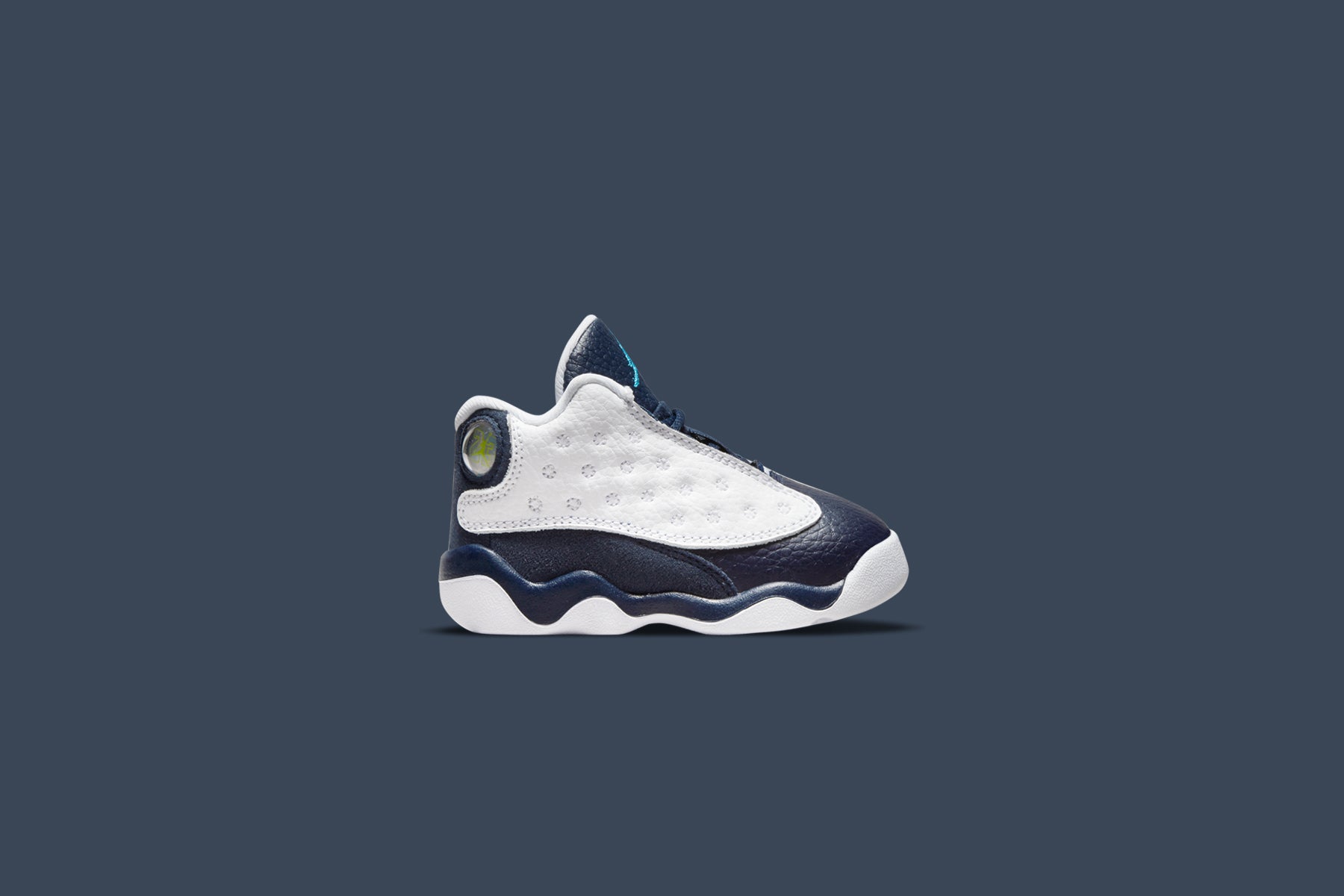 Air Jordan 13 Retro (TD) 'Obsidian' - White/Dark Powder Blue