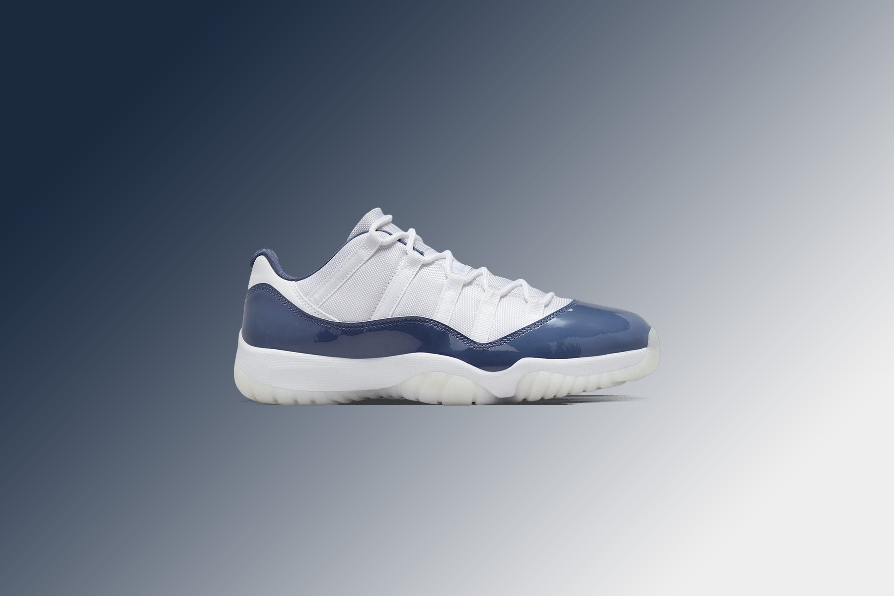 Air Jordan 11 Retro Low - White/Midnight Navy/Diffused Blue