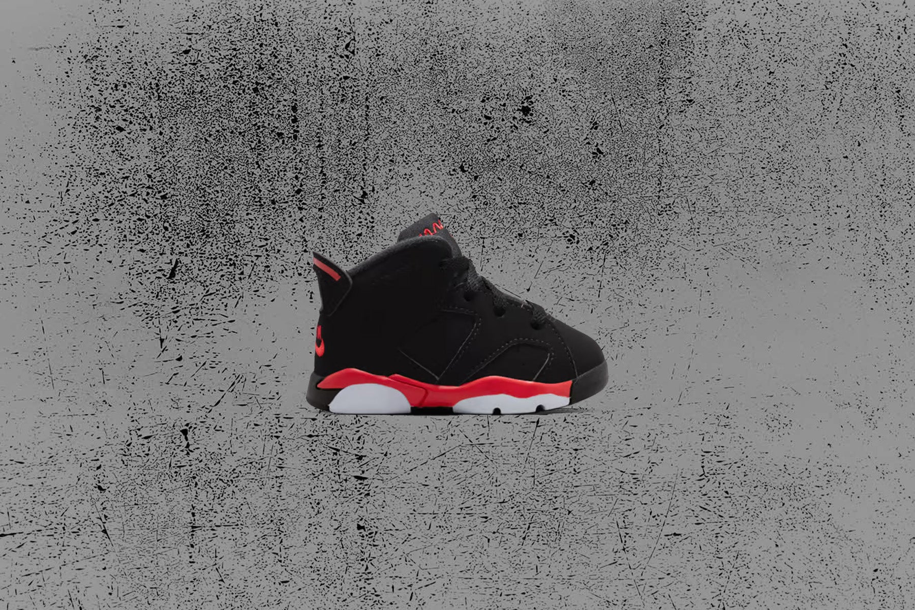 Air Jordan 6 Retro 'Infrared Salesman' (TD) - Black/Light Crimson