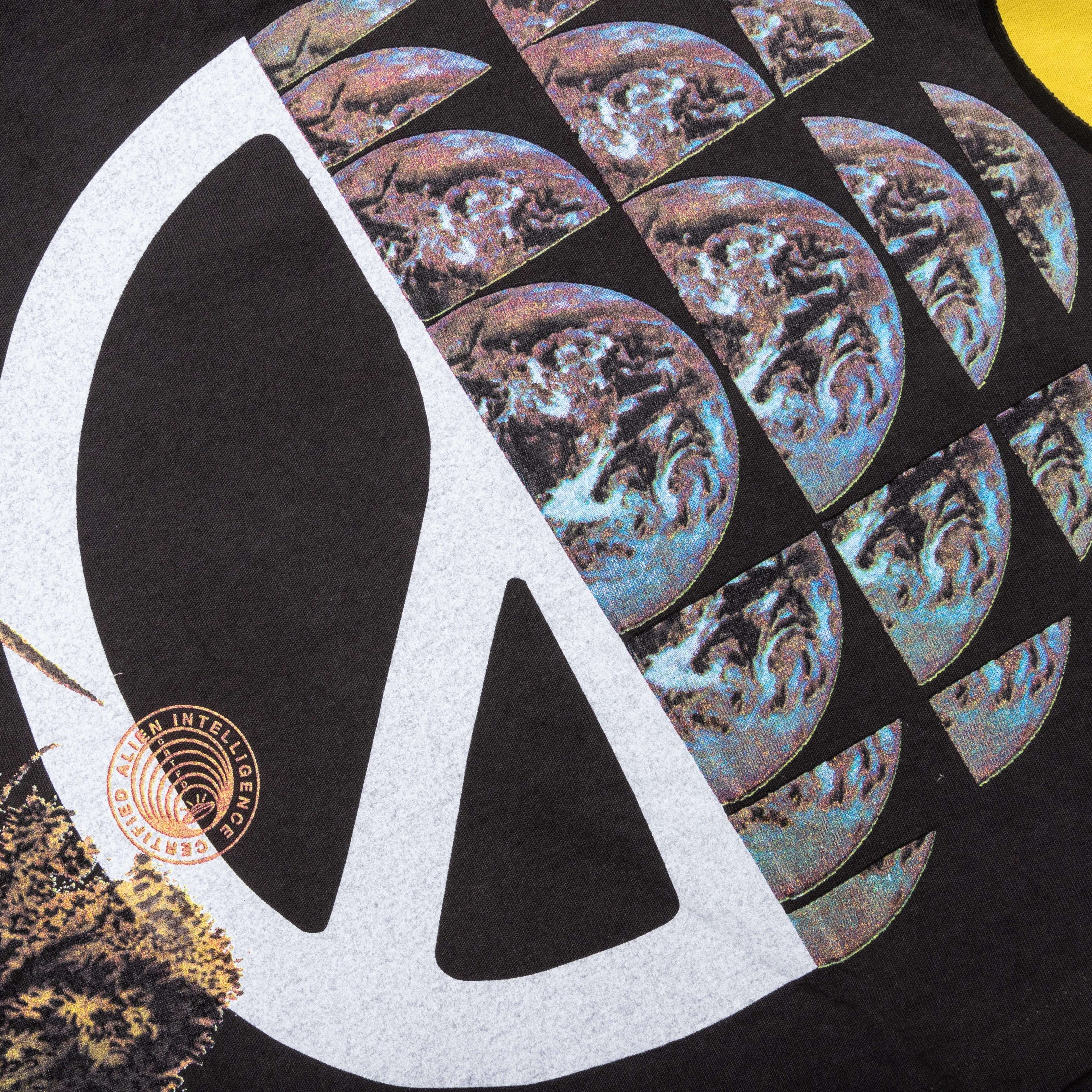 Allover Print Mash up Tee - Vintage Black