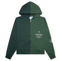 Appointment Only Zip Up Split Hoodie - Green