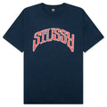 Arched Pigmented Dyed Tee - Navy