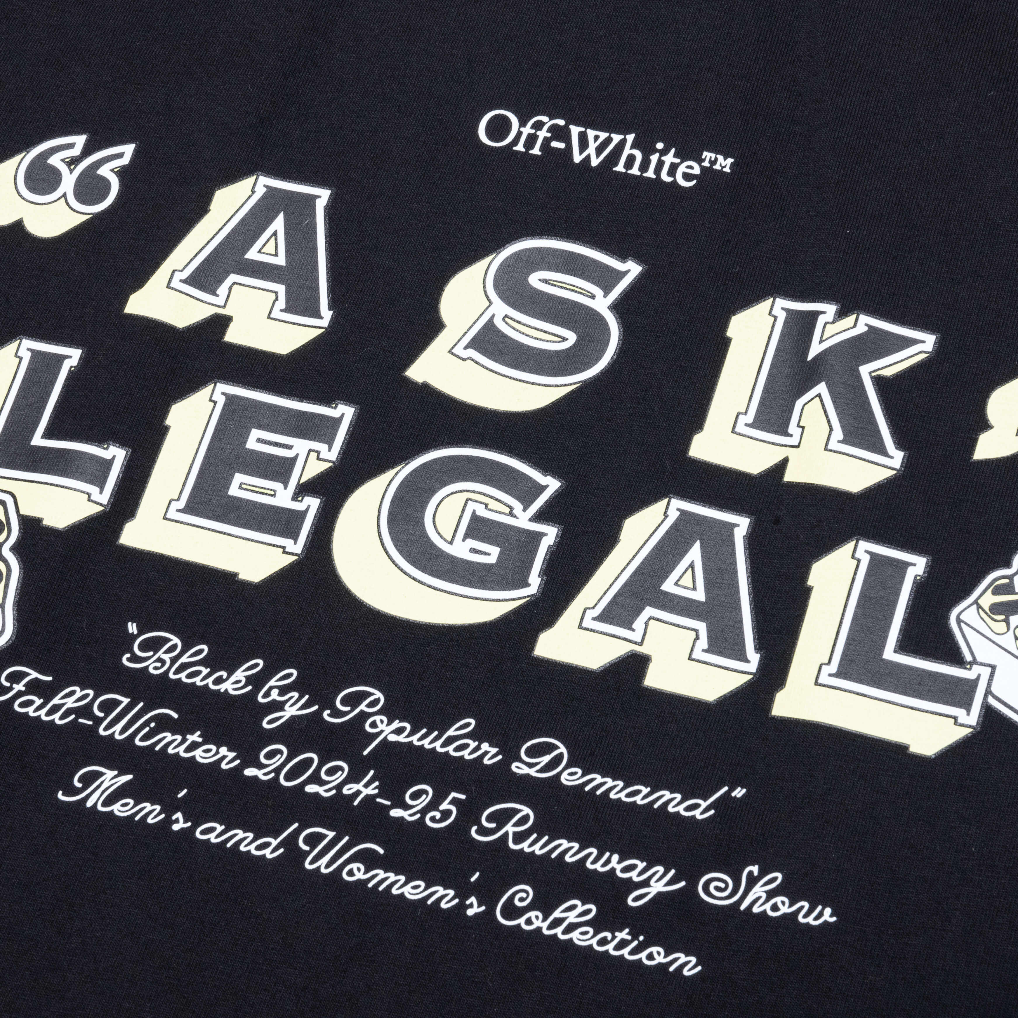 Arr Ask Legal Skate S/S Tee - Black/White