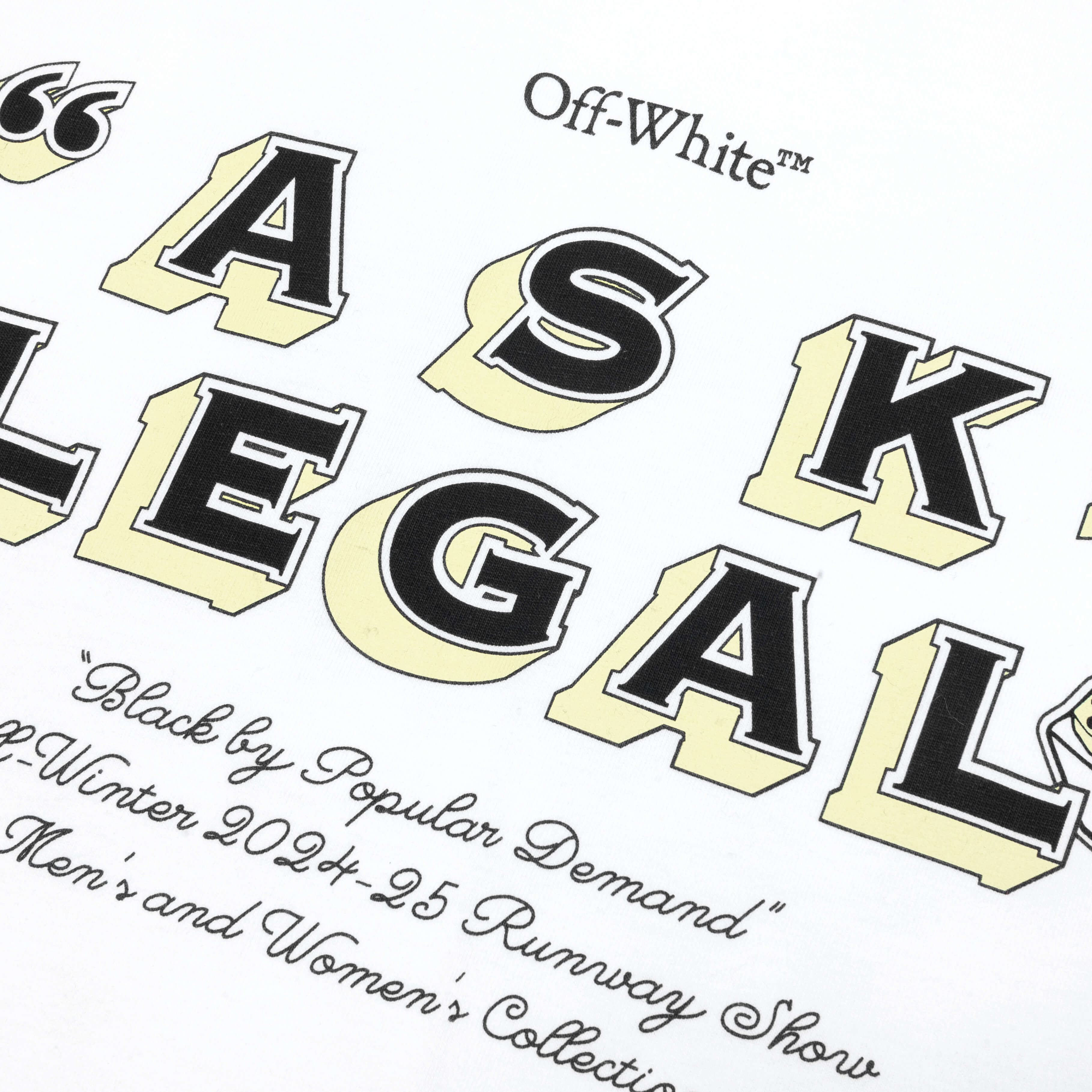 Arr Ask Legal Skate S/S Tee - White/Black