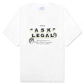 Arr Ask Legal Skate S/S Tee - White/Black