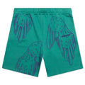 Dice Print Sweat Short - Teal/Purple