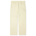 Embroidered Logo Open End Sweat Pant - Ivory