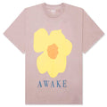 Floral Printed Tee - Pale Mauve
