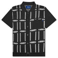 Awake Windowpane Short Sleeve Cardigan - Black/White