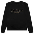 Flock & Foil Sweatshirt - Black/Gold