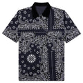 Bandana Print Shirt - Navy