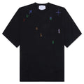 Beaded Lettering Tee - Black