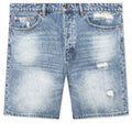 Berry Wide Denim Short - Vintage Med Blue