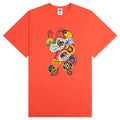 Land Sea Space S/S Tee - Red Orange