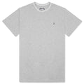 Wrapped S/S Knit Tee - Heather Grey
