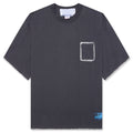 Blanket Stitch Vintage Tee - Sun Faded Grey