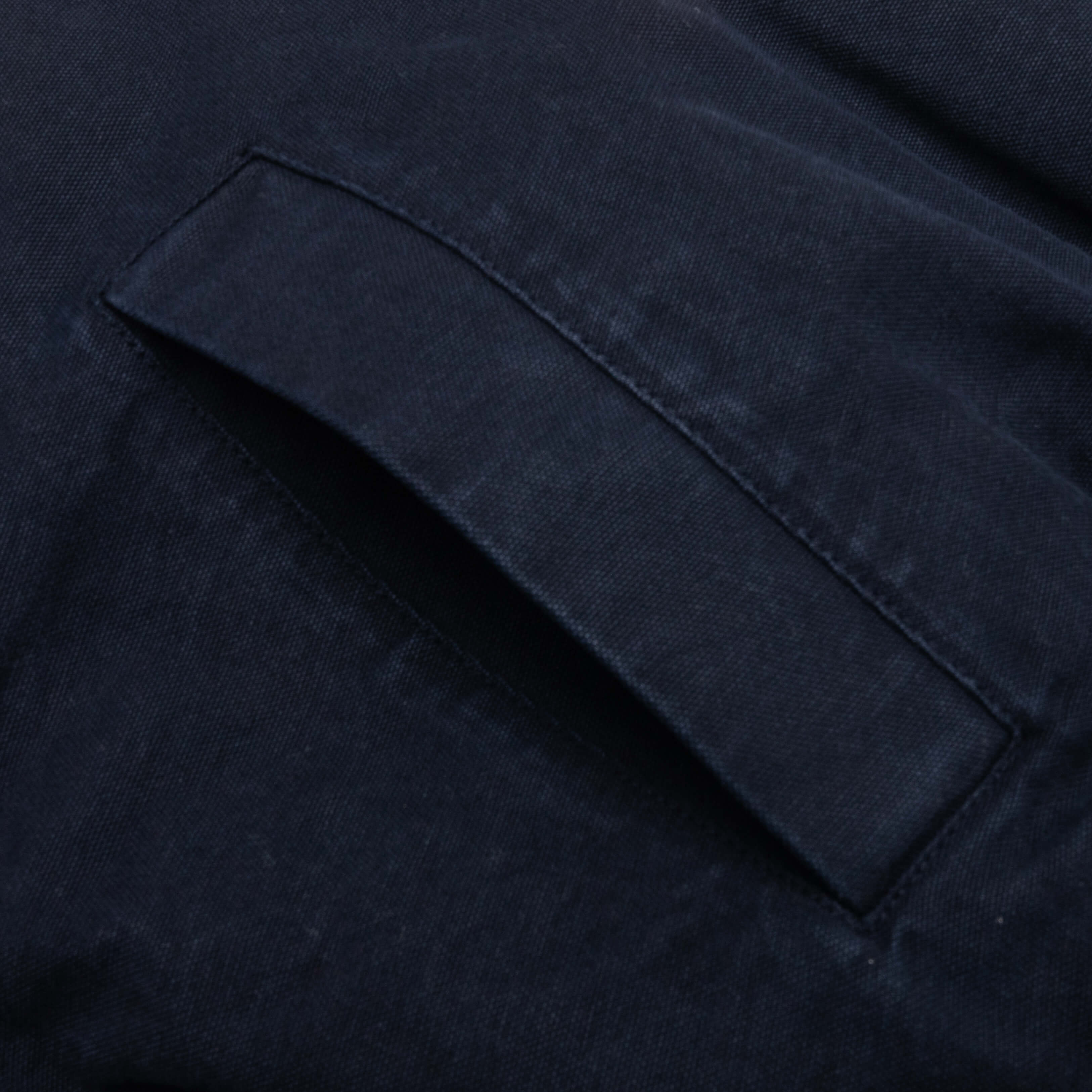 Cotton Canvas Blouson - Navy