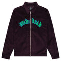 Cobblestone Cord Zip Shirt Jacket - Purple