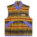 Configuration Printed Sherpa Vest - Mustard/Multi