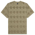 Lightning Head Textured Stripe T-Shirt - Tan