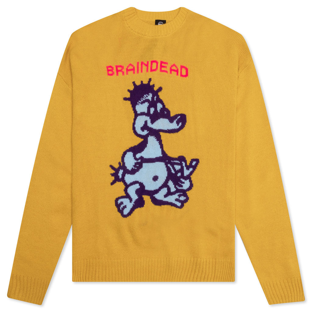Slingshot Knit Sweater - Mustard