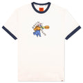 Brain Dead x Dickies Hard Hat Embroidered Ringer T-Shirt - Whisper White