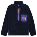Teddy Sherpa Half Zip Jacket - Navy