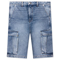 Cargo Denim Baggy Short - Bay Indigo