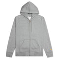 Hooded Chase Jacket - Grey Heather/Gold