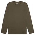 Link Script L/S T-Shirt - Nettle/White