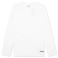 Link Script L/S T-Shirt - White/Black
