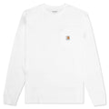 L/S Pocket Tee - White