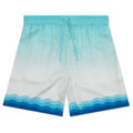 Alebrije Armadillo Printed Silk Shorts - White